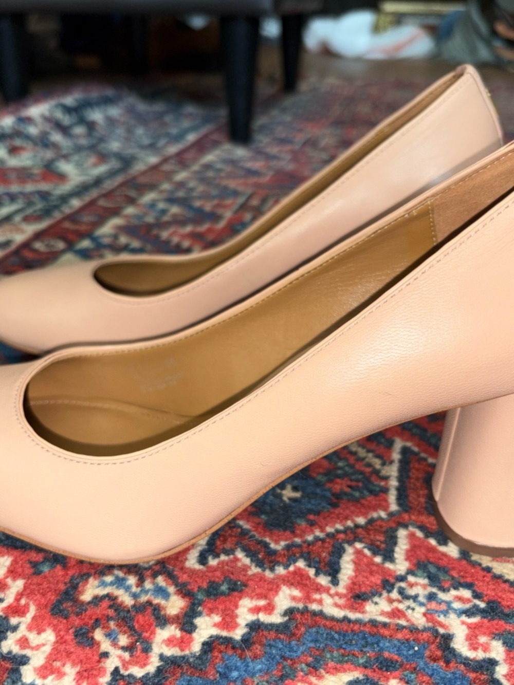 Coach Nude Block Heels - Picture 2 of 4